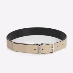 Boys Black & Beige Reversible Belt