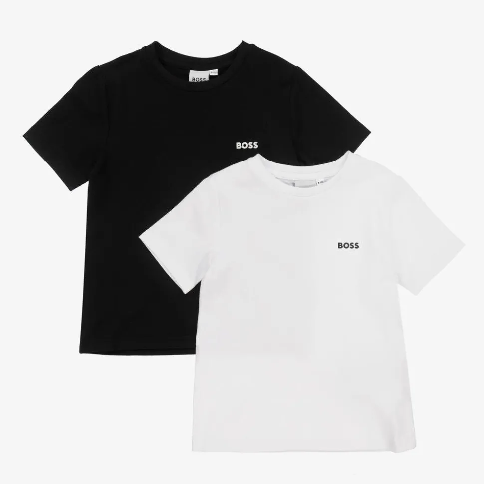 Boys Black & White T-Shirts (2 Pack)