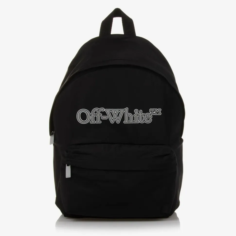 Boys Black Bookish Logo Backpack (38cm)