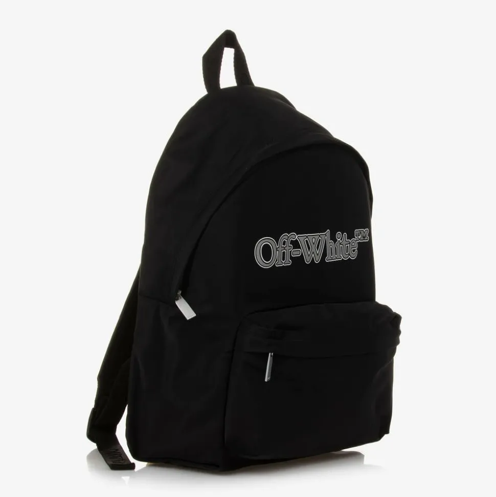 Boys Black Bookish Logo Backpack (38cm)