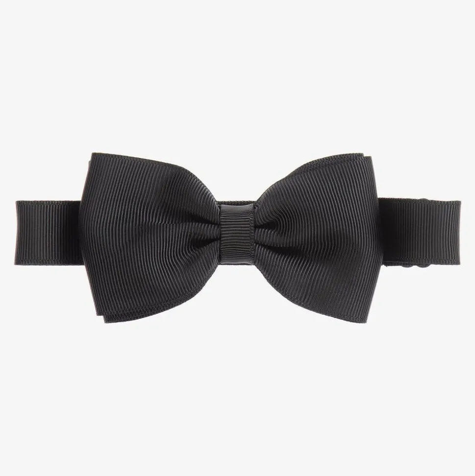 Boys Black Bow Tie (10cm)