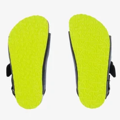 Boys Black Buckled Sandals