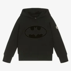 Boys Black Cotton Batman Hoodie
