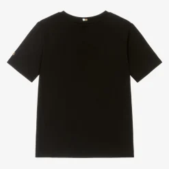 Boys Black Cotton Double B T-Shirt