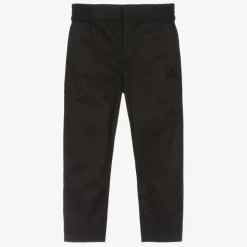 Boys Black Cotton EKD Trousers
