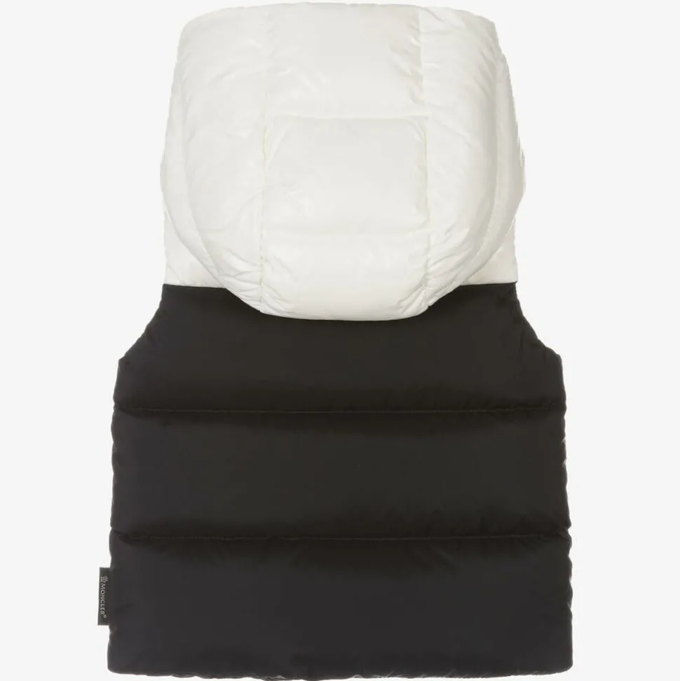 Boys Black Down Padded Gilet