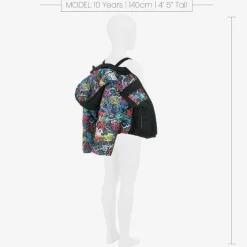 Boys Black Graffiti Print Ski Jacket