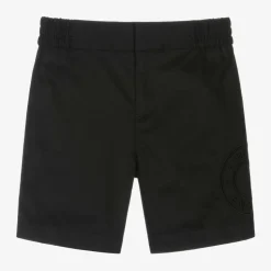 Boys Black Logo Shorts