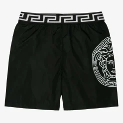 Boys Black Medusa Swim Shorts