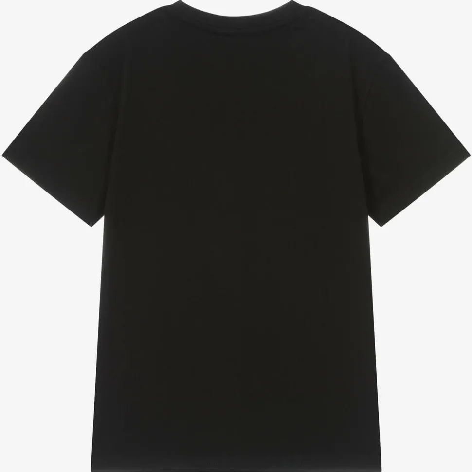 Boys Black Organic Cotton T-Shirt