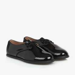 Boys Black Patent Leather Shoes