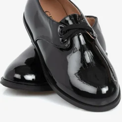 Boys Black Patent Leather Shoes