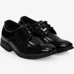 Boys Black Patent Shoes