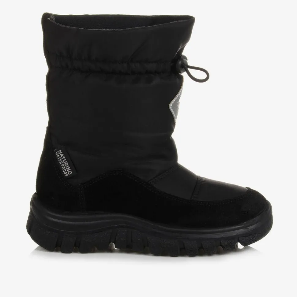 Boys Black Snow Boots