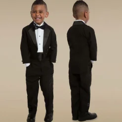 Boys Black Tuxedo Suit
