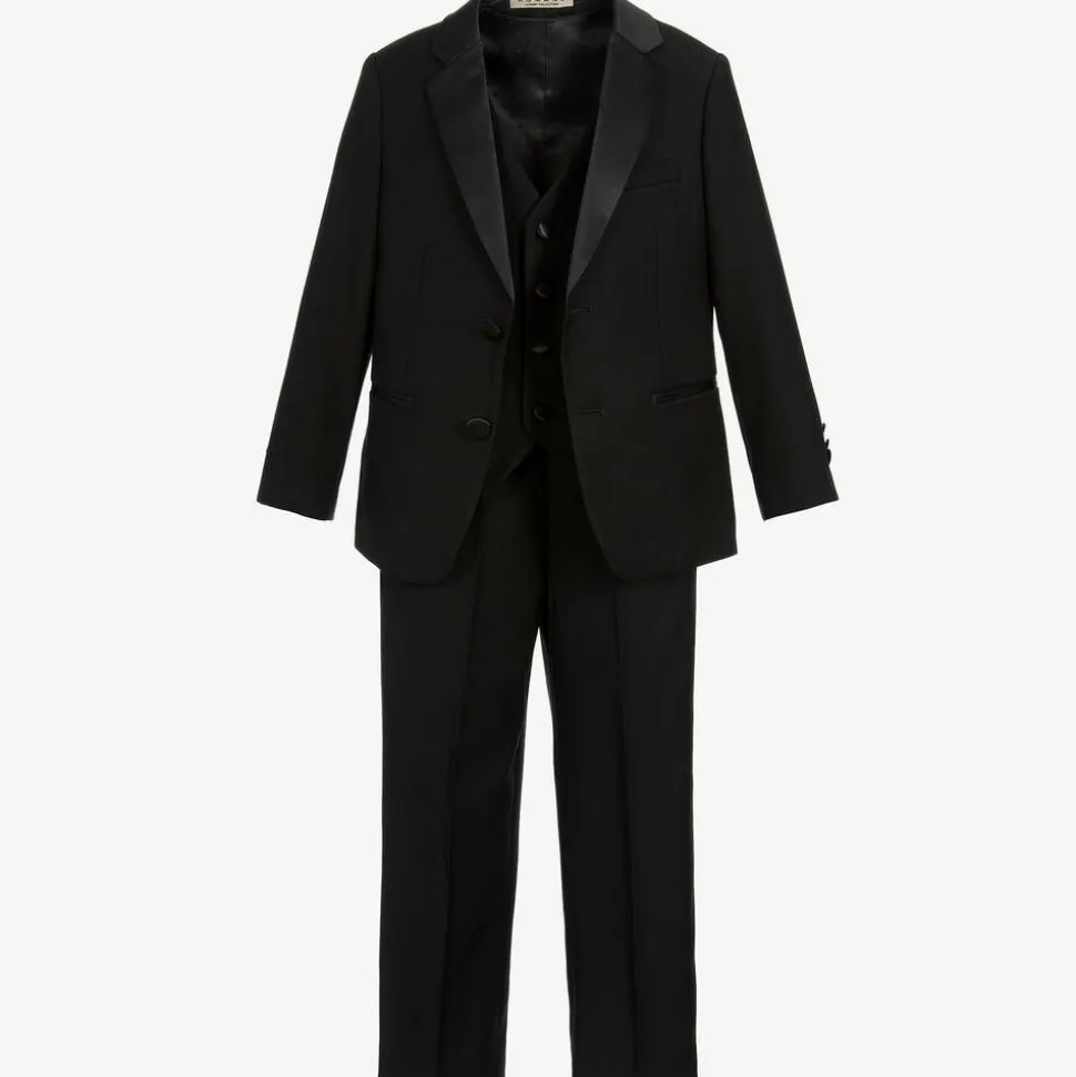 Boys Black Tuxedo Suit