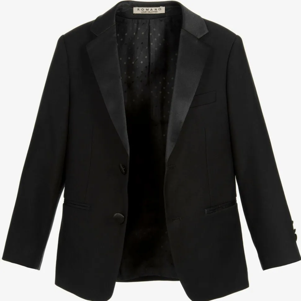 Boys Black Tuxedo Suit