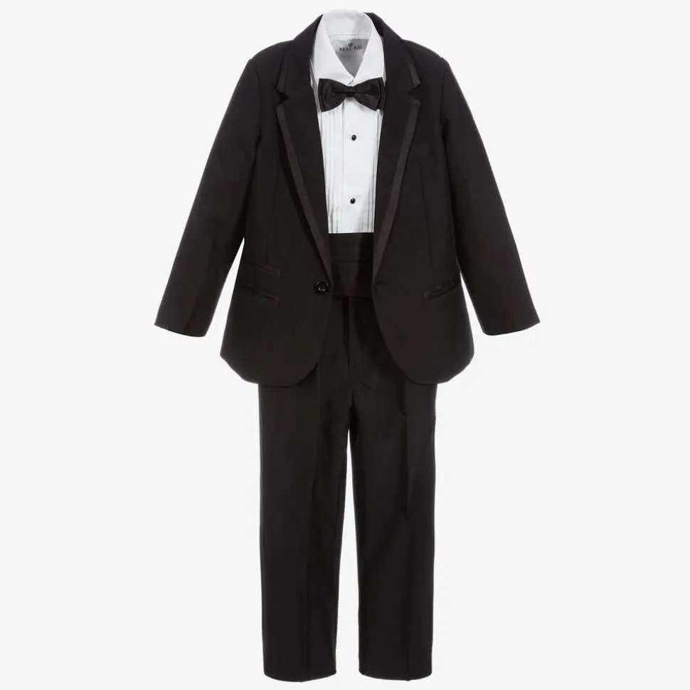 Boys Black Tuxedo Suit