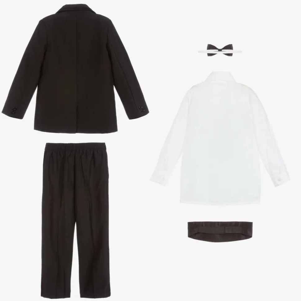 Boys Black Tuxedo Suit