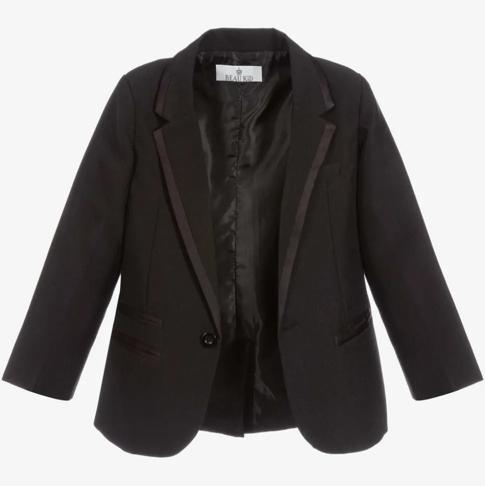 Boys Black Tuxedo Suit
