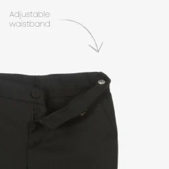 Boys Black Twill Trousers