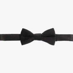 Boys Black Velvet Bow Tie (10cm)