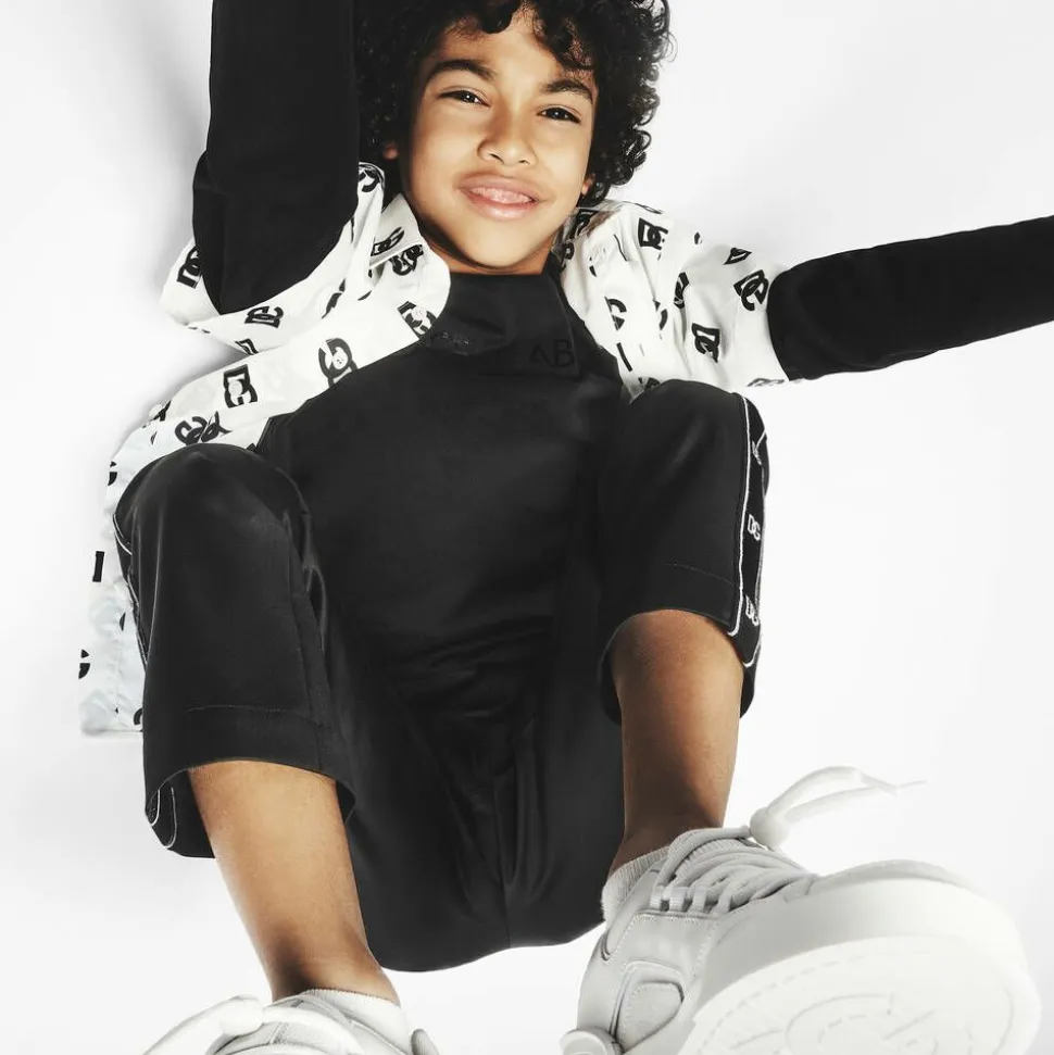 Boys Black Wool DG Trousers