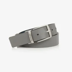 Boys Blue & Grey Reversible Leather Belt