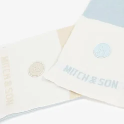 Boys Blue & Beige Reversible Scarf (118cm)