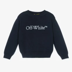 Boys Blue Cotton & Wool Sweater