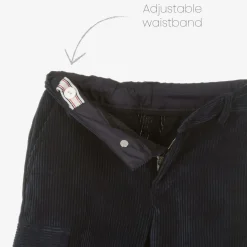 Boys Blue Cotton Corduroy Trousers
