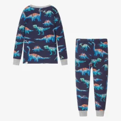 Boys Blue Cotton Dino Pyjamas