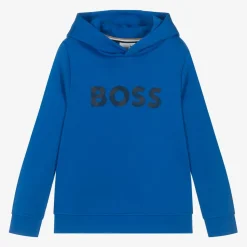Boys Blue Cotton Hoodie