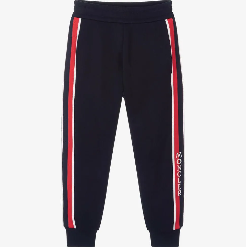 Boys Blue Cotton Joggers