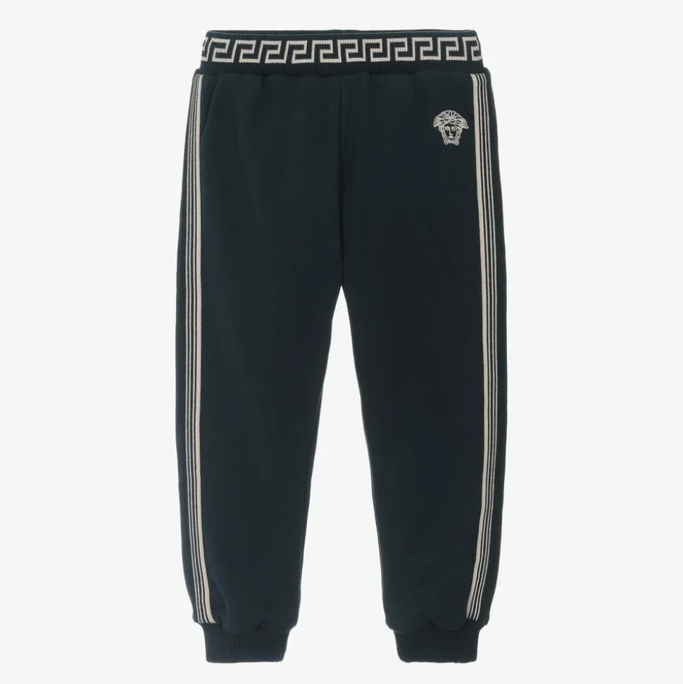 Boys Blue Cotton Joggers