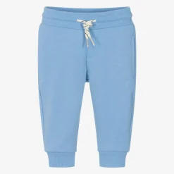 Boys Blue Cotton Joggers