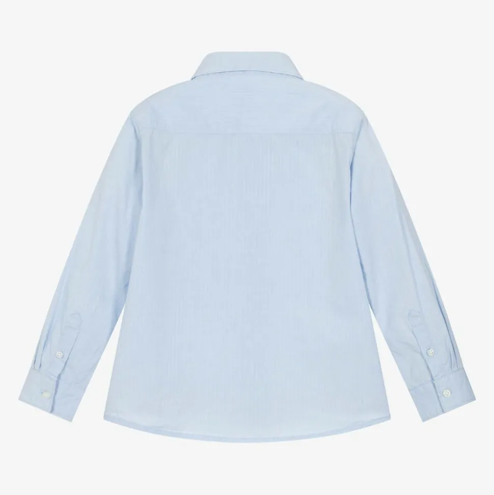 Boys Blue Cotton Shirt