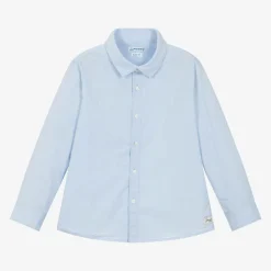 Boys Blue Cotton Shirt