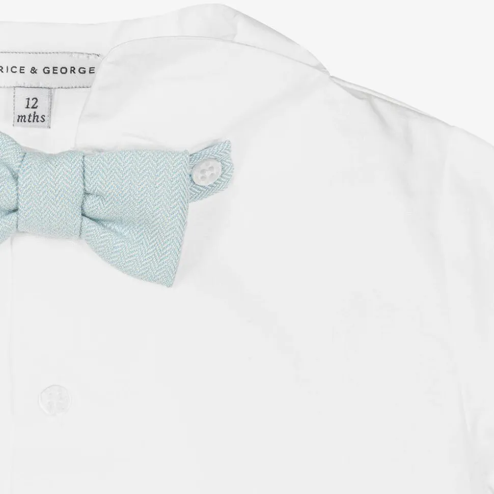 Boys Blue Cotton Shorts Set