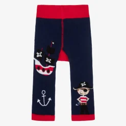 Boys Blue Cotton Tim The Pirate Leggings