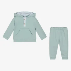 Boys Blue Cotton Tracksuit