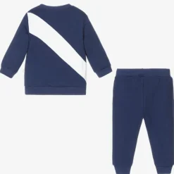 Boys Blue Cotton Tracksuit