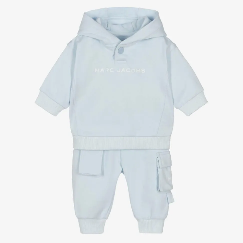 Boys Blue Cotton Tracksuit