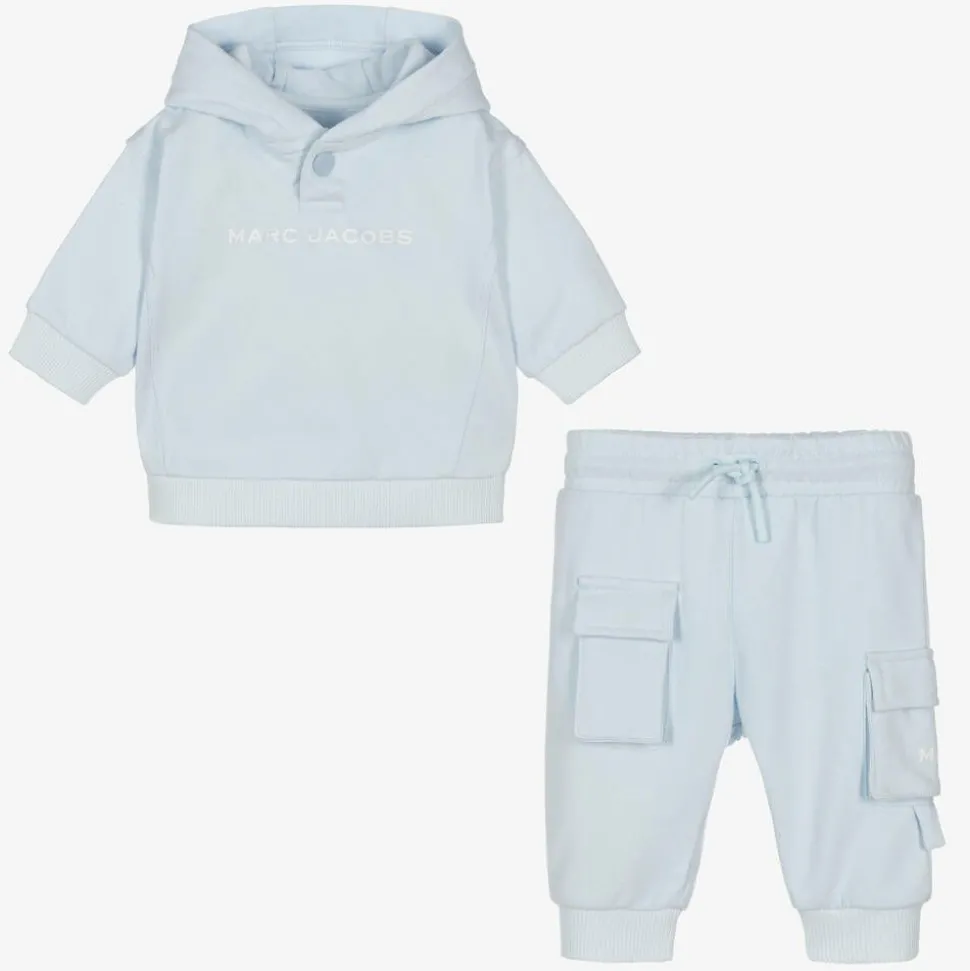 Boys Blue Cotton Tracksuit
