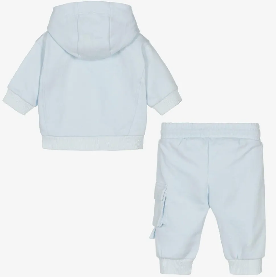 Boys Blue Cotton Tracksuit