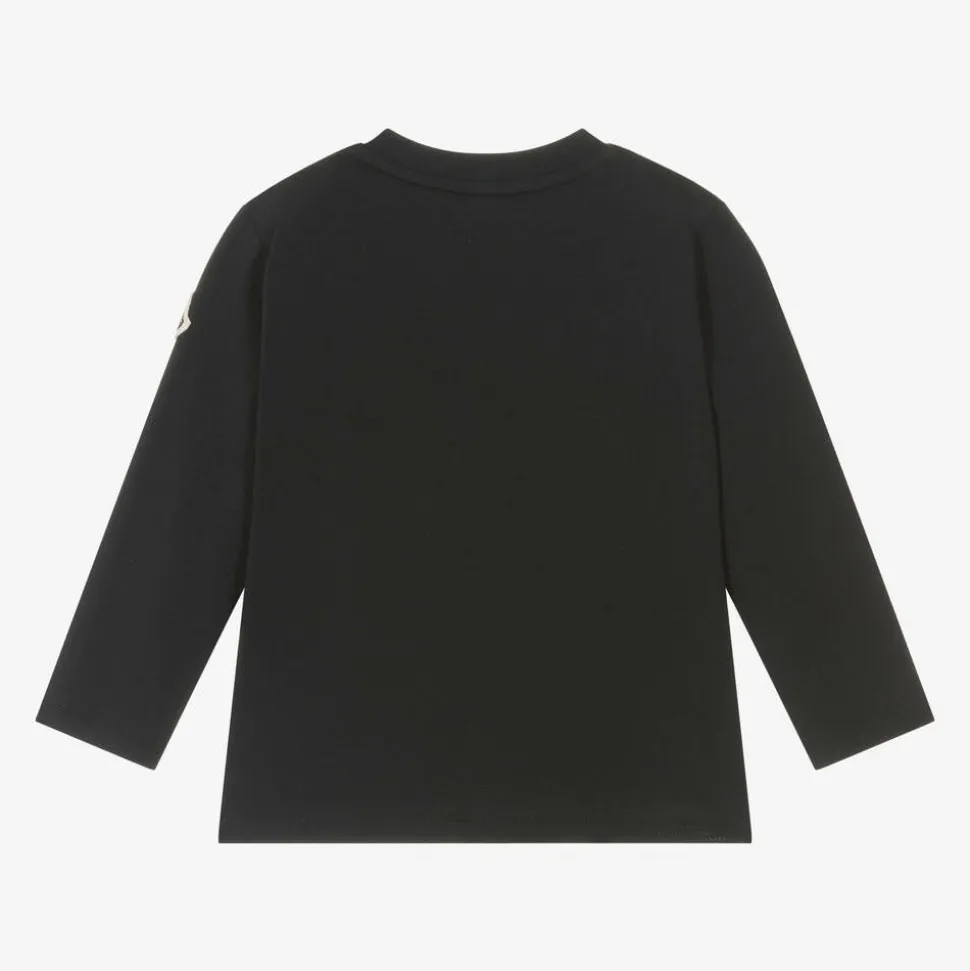 Boys Blue Cotton Tricolour Logo Top