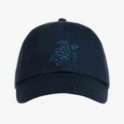 Boys Blue Cotton Turtle Cap