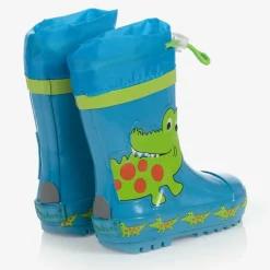 Boys Blue Crocodile Rain Boots