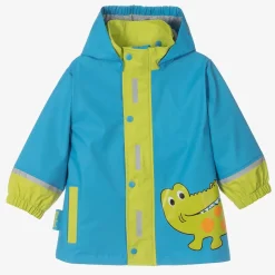 Boys Blue Crocodile Raincoat