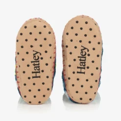 Boys Blue Dinosaur Bones Slippers